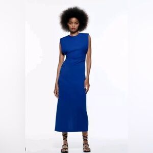 NWT Zara Cobalt Midi Dress